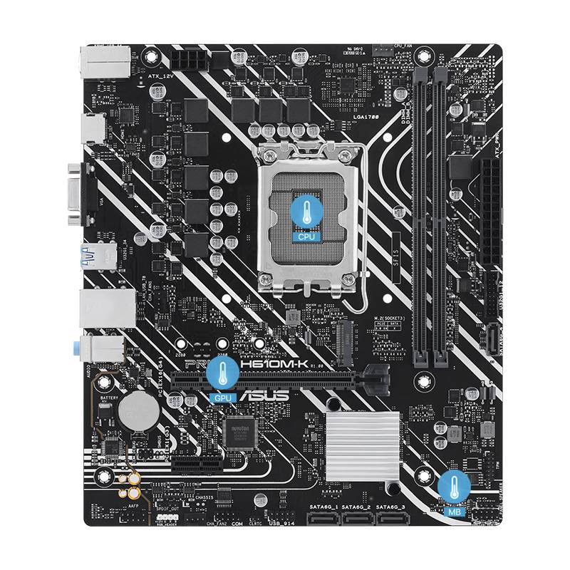 Motherboards Gaming ASUS PRIME H610M-K - Vista 3