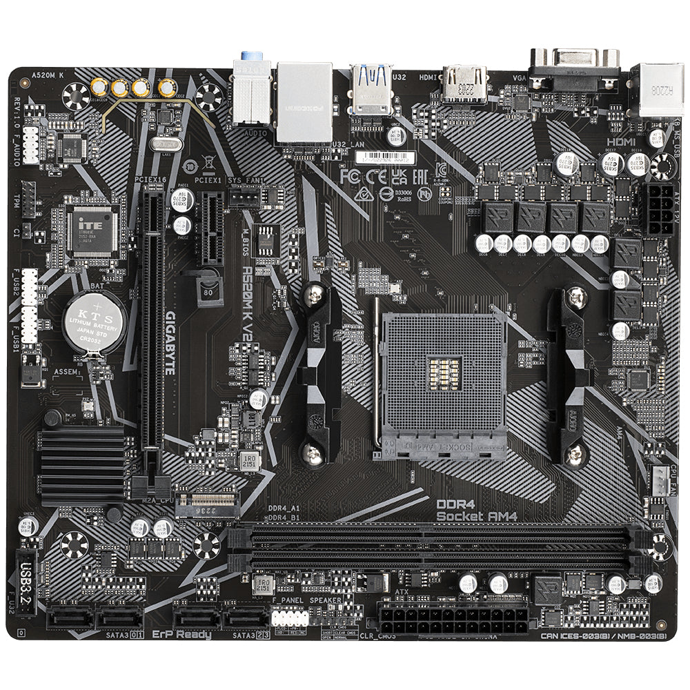 Motherboard GIGABYTE A520M K - Vista 2