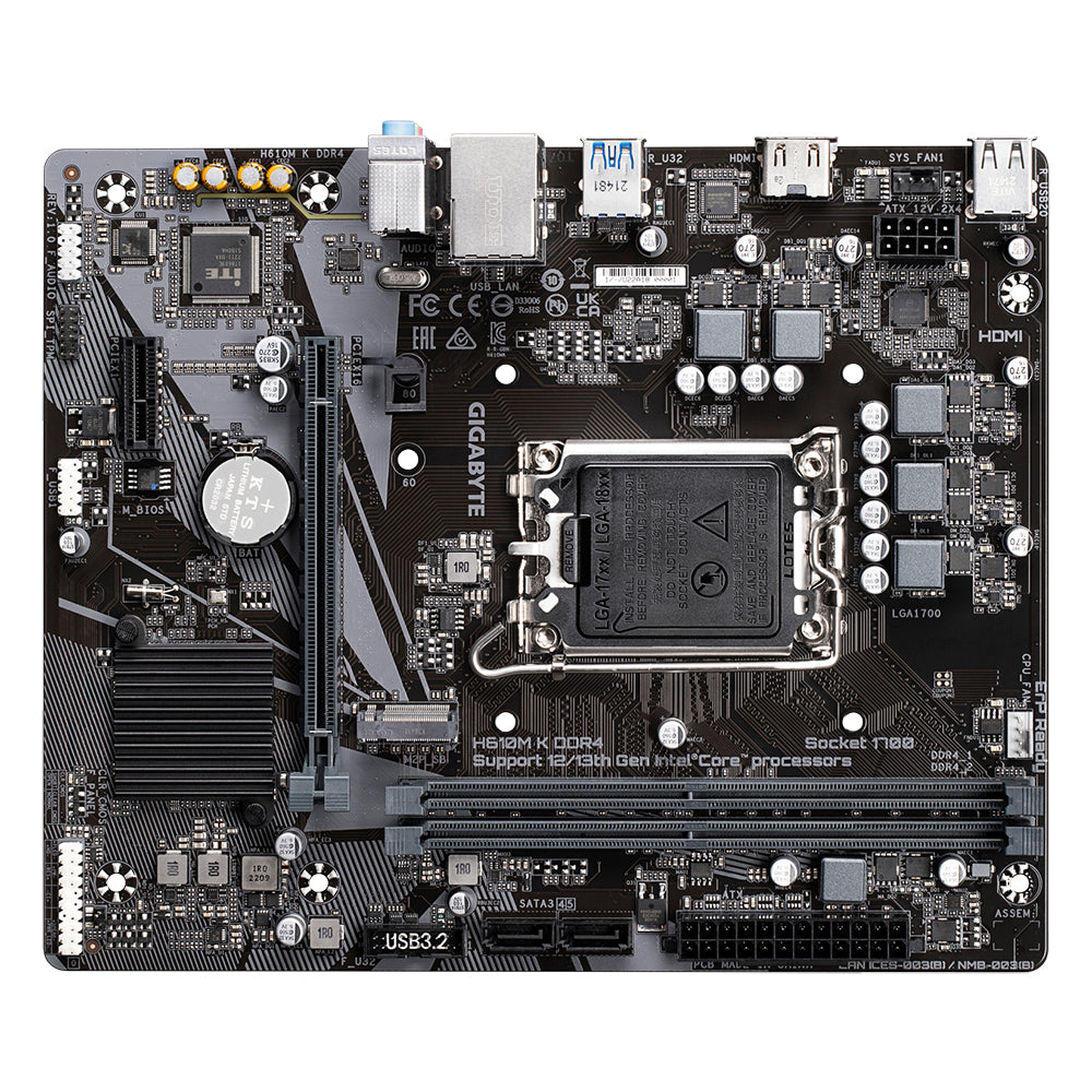 Motherboard GIGABYTE MB GIGABYTE H610M K DDR4 - Vista 5