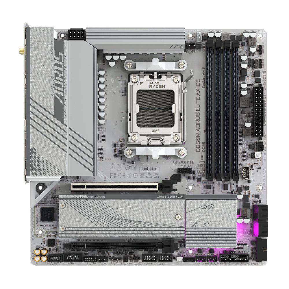 Motherboards GIGABYTE B650M A ELITE AX ICE - Vista 2