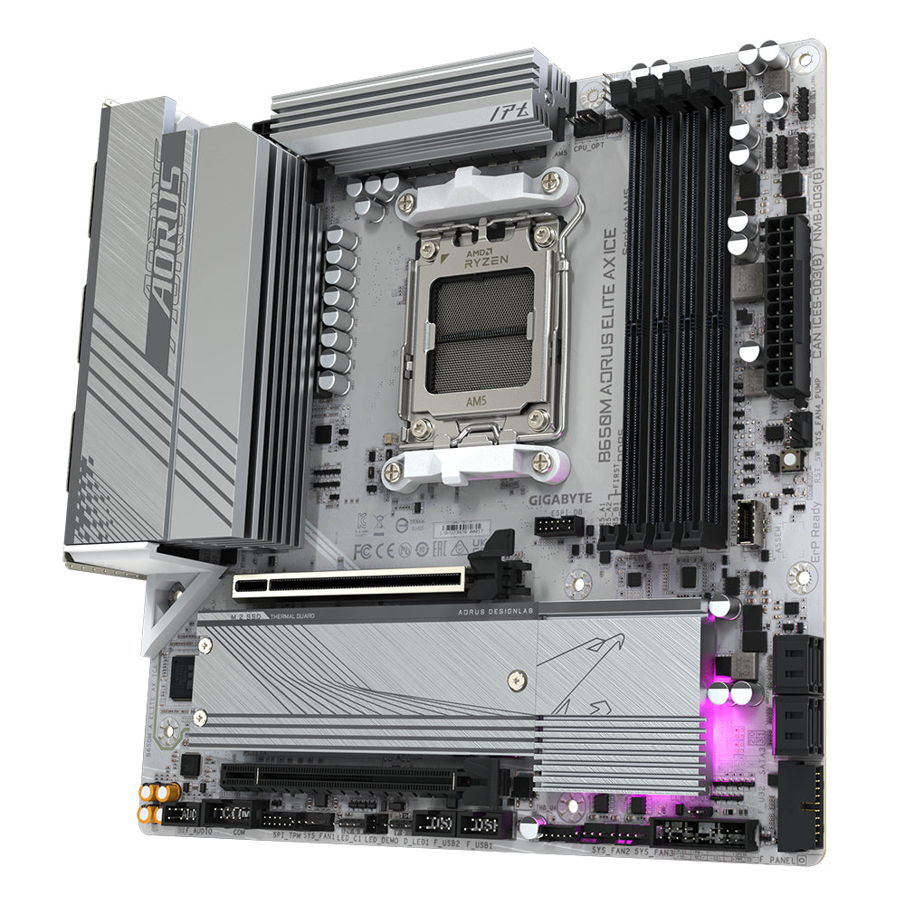 Motherboards GIGABYTE B650M A ELITE AX ICE - Vista 4