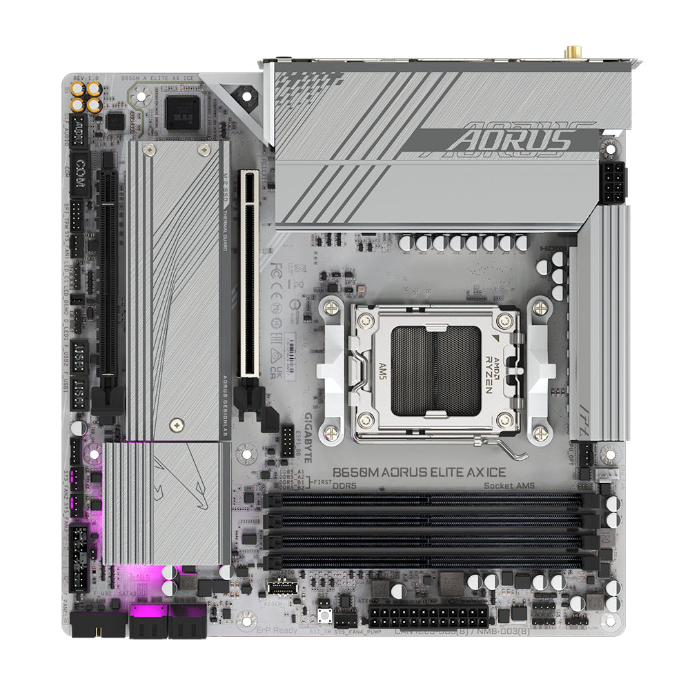 Motherboards GIGABYTE B650M A ELITE AX ICE - Vista 5