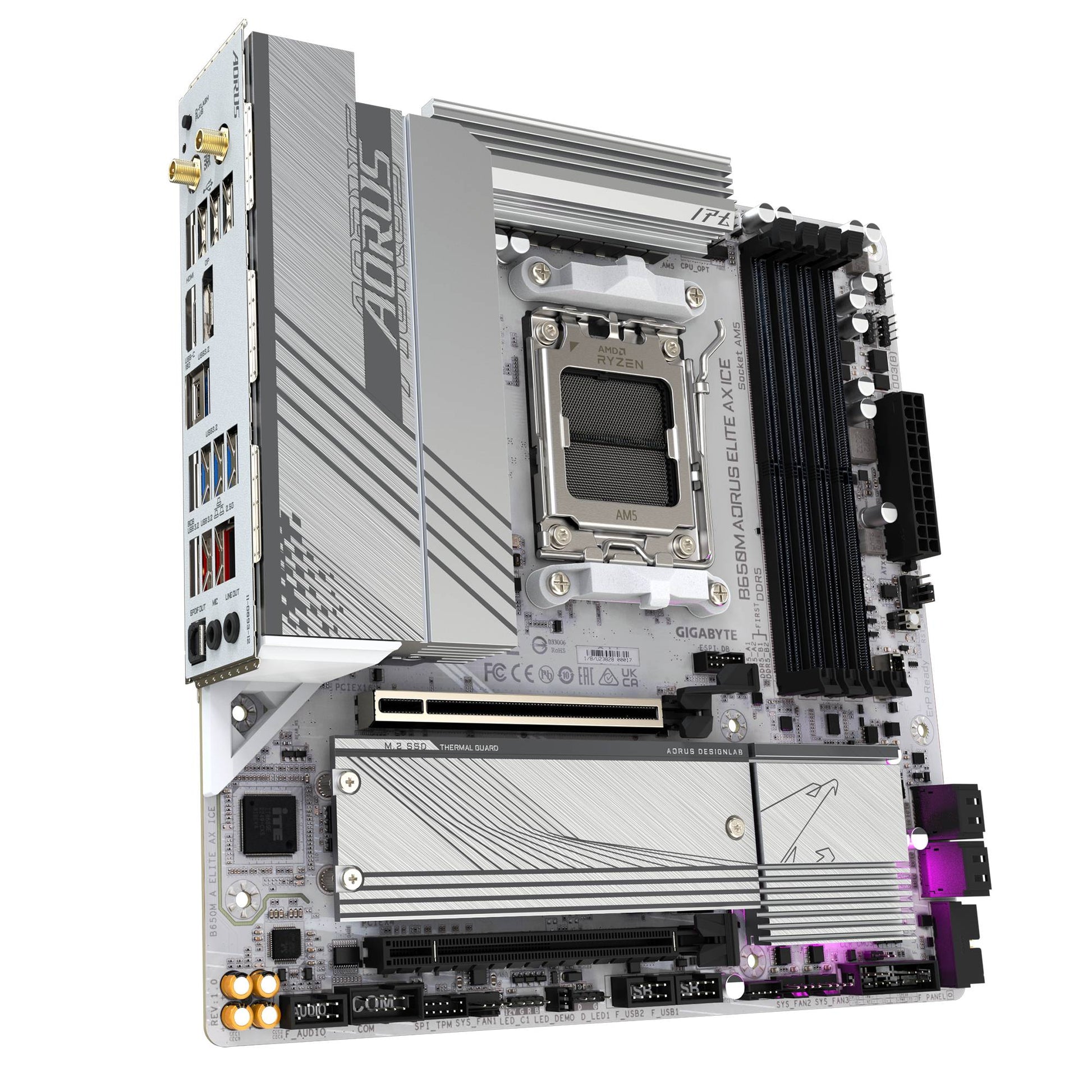 Motherboards GIGABYTE B650M A ELITE AX ICE - Vista 9