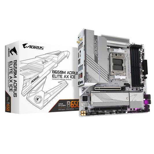 Motherboards GIGABYTE B650M A ELITE AX ICE