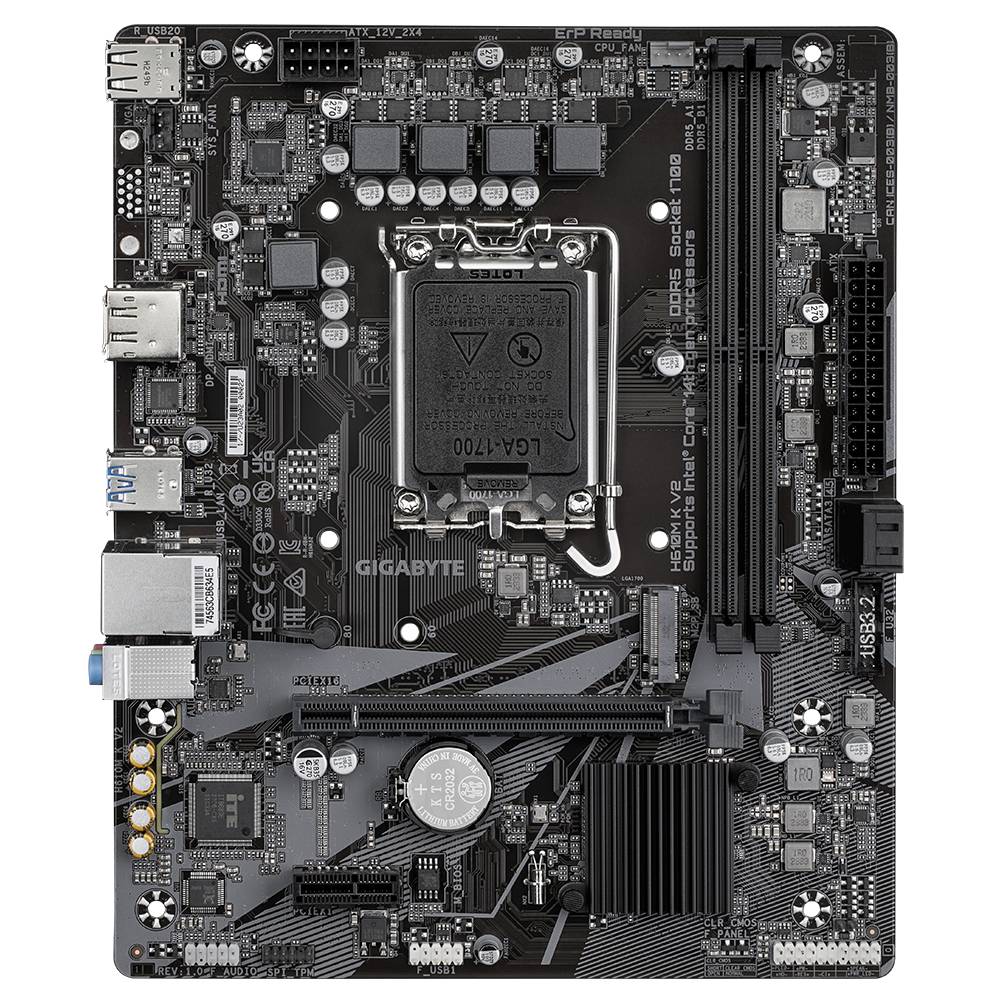 Motherboards GIGABYTE H610M K V2 - Vista 2