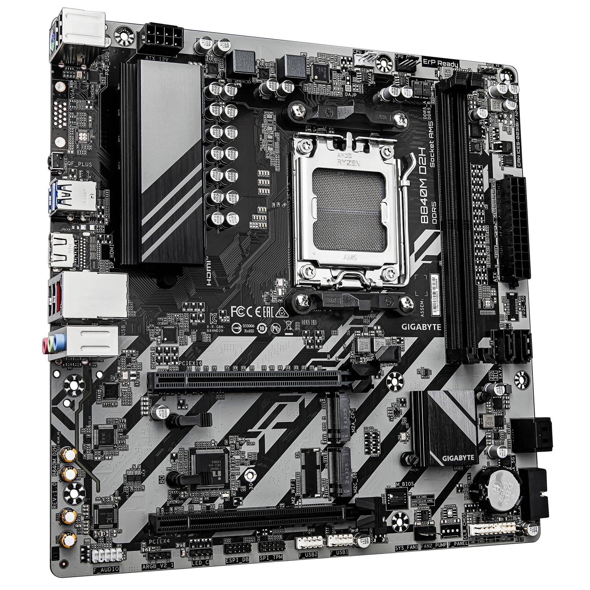 Motherboards GIGABYTE B840M D2H - Vista 3
