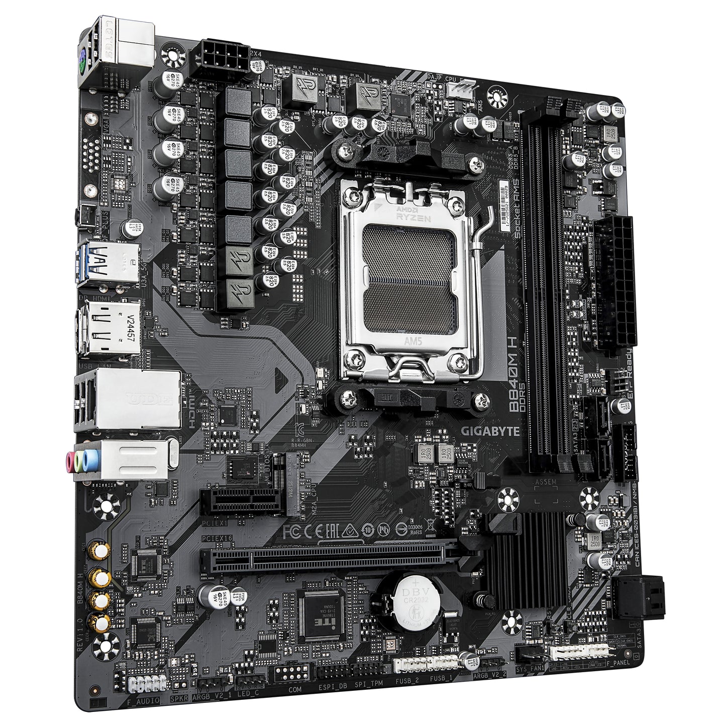 Motherboard GIGABYTE B840M H - Vista 3