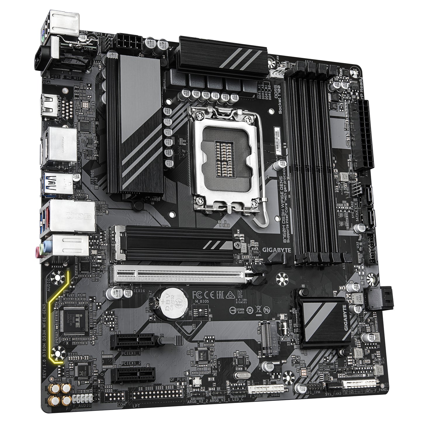 Motherboard GIGABYTE B760M DS3H WF6E GEN5 - Vista 3