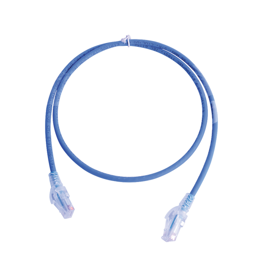 Patch Cord MC5 Modular Cat5e UTP, CM/LS0H, 2.13 Metros (7 Pies), Color Azul, Versi�n Bulk (Sin Empaque Individual)