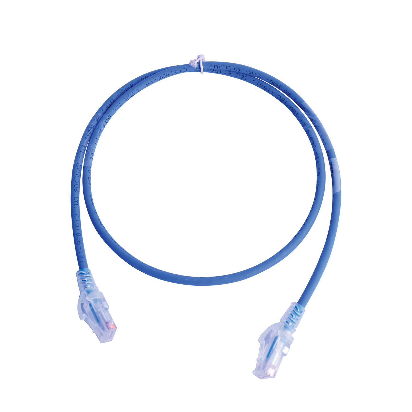 Patch Cord MC6 Modular Cat6 UTP, CM/LS0H, 0.91 Metros (3 Pies), Color Azul, Versi�n Bulk (Sin Empaque Individual)