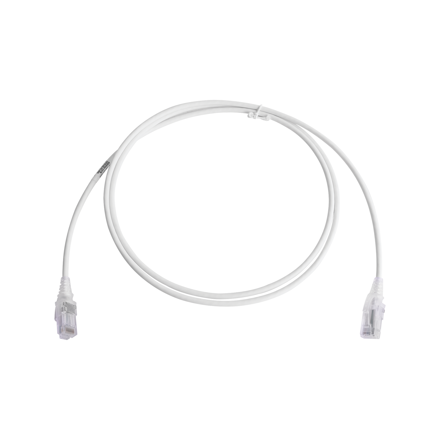 Patch Cord MC6 Modular Cat6 UTP, CM/LS0H, 1.52 Metros (5 Pies), Color Blanco, Di�metro Reducido (28AWG), Versi�n Bulk (Sin Empaque Individual)