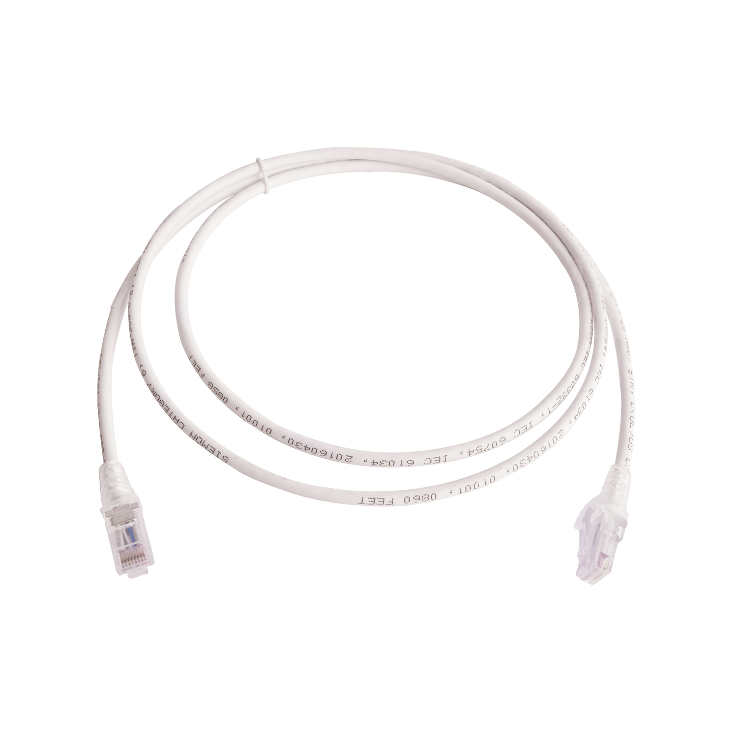 Patch Cord MC6 Modular Cat6 UTP, CM/LS0H, 1.52 Metros (5 Pies), Color Blanco, Versi�n Bulk (Sin Empaque Individual)