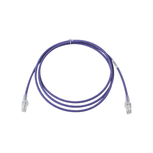 Patch Cord MC6 Modular Cat6 UTP, CM/LS0H, 2.13 Metros (7 Pies), Color Violeta, Versi�n Bulk (Sin Empaque Individual)