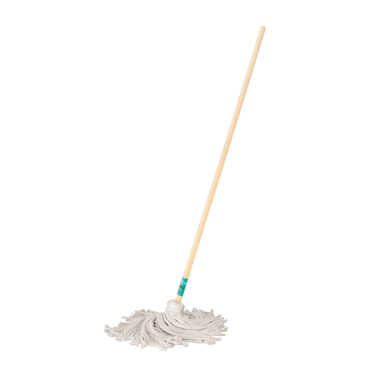 Trapeador tipo mechudo, 250 g con bastón de 120 cm, KLINTEK