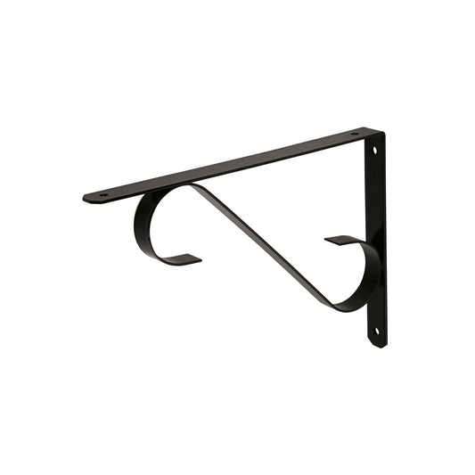 Ménsula reforzada negra diseño colonial 11 x 8', Fiero