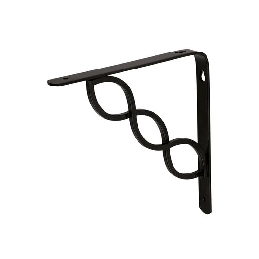 Ménsula reforzada negra 8 x 8' diseño trenza, Fiero