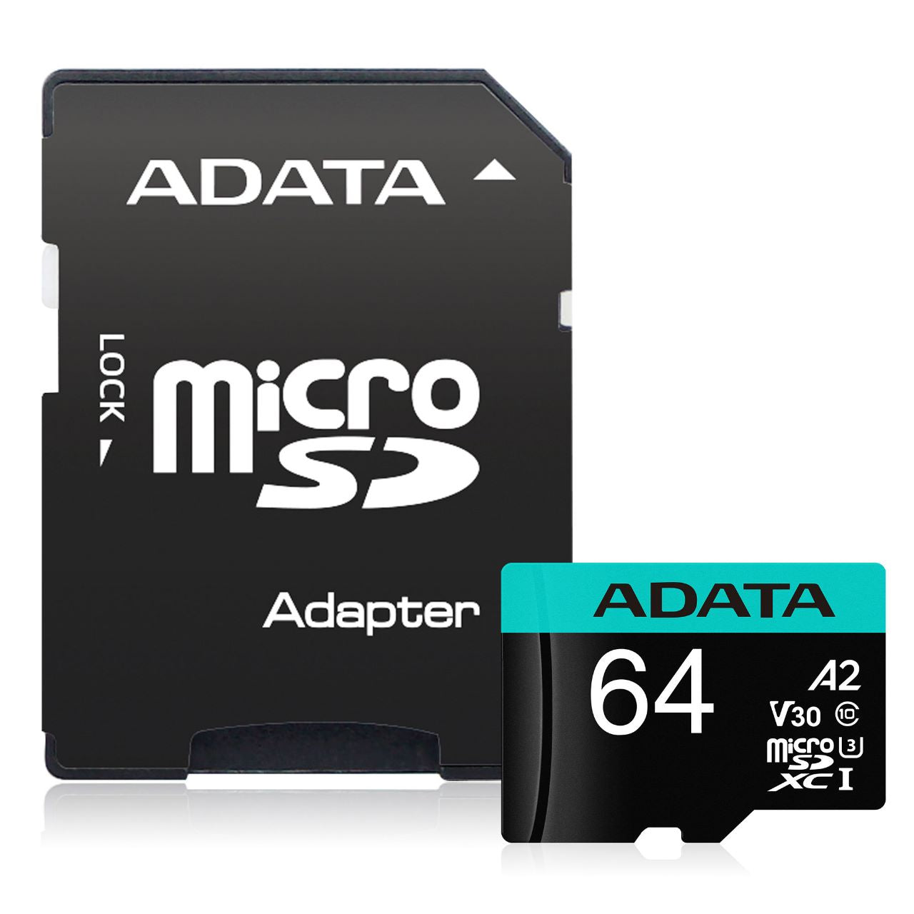 Micro Secure Digital Premier A2  ADATA UHS-I 64GB - Vista 2