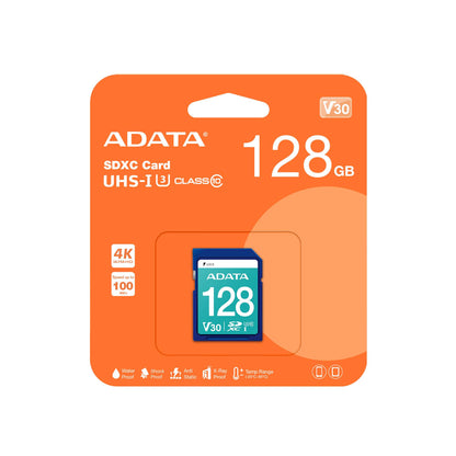 Secure Digital ADATA V30 SDXC UHS-I U3 ADATA ASDX128GUI3V30S-R - Vista 2