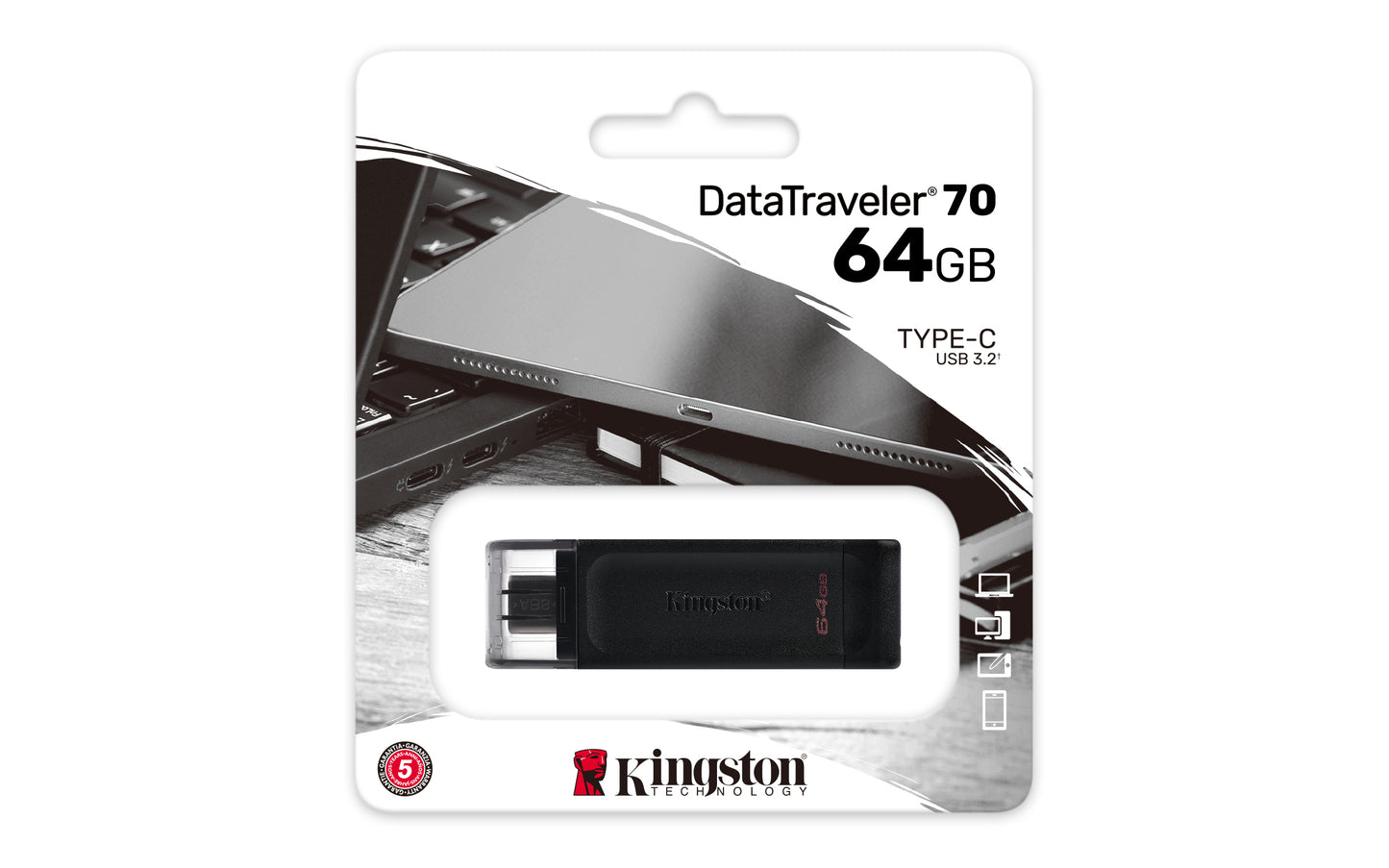 Memoria USB Kingston Technology DATATRAVELER 70 - Vista 5