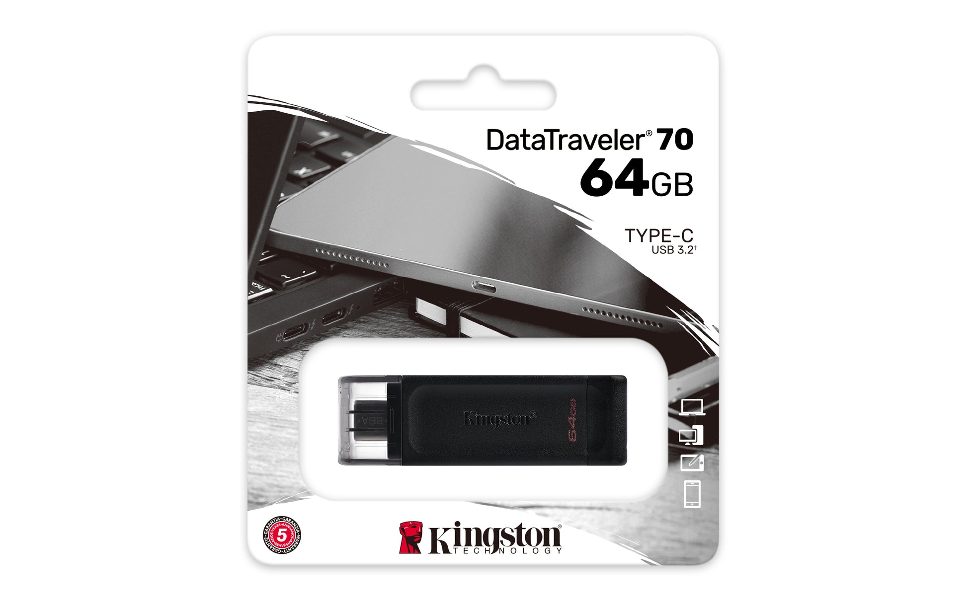 Memoria USB Kingston Technology DATATRAVELER 70 - Vista 5