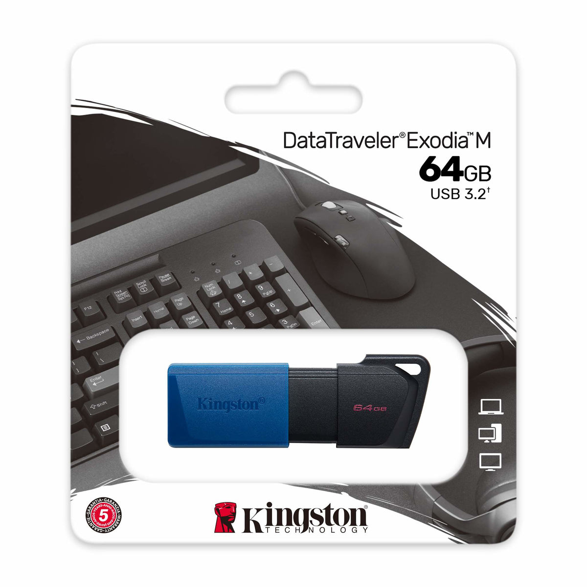 Memoria USB  Kingston Technology DATATRAVELER EXODIA M - Vista 3