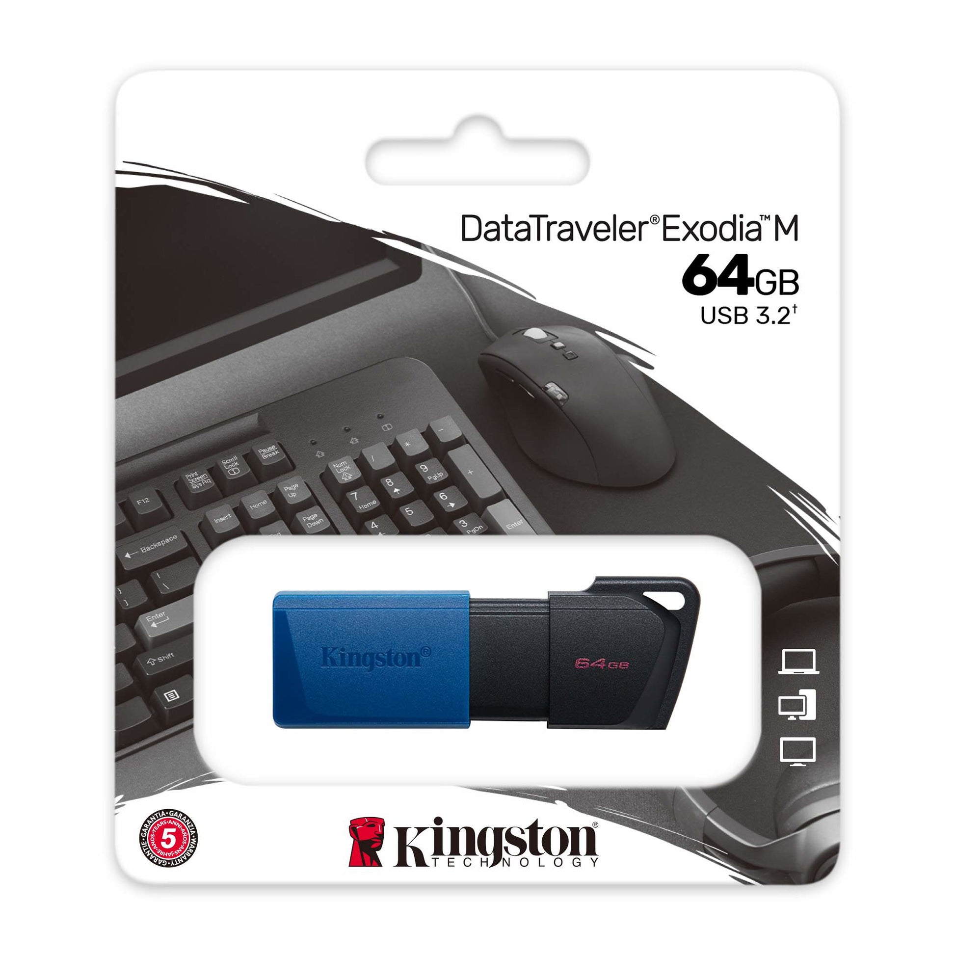 Memoria USB  Kingston Technology DATATRAVELER EXODIA M - Vista 3