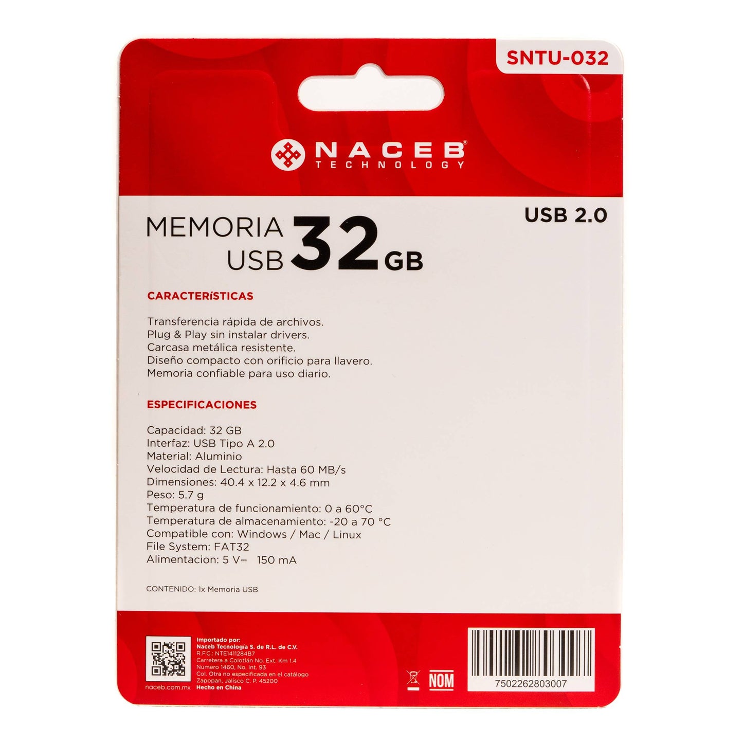 Memoria USB Naceb Technology STNU-032 - Vista 4