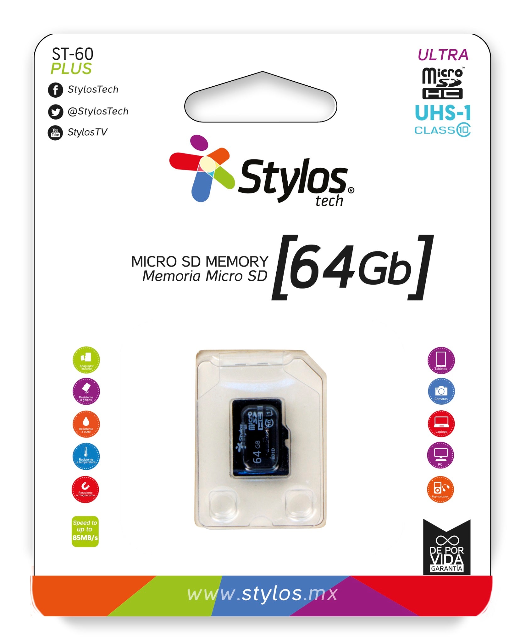 Memoria micro SD Stylos STMSDS4B - Vista 2