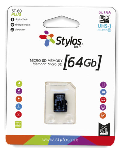 Memoria micro SD Stylos STMSDS4B - Vista 4
