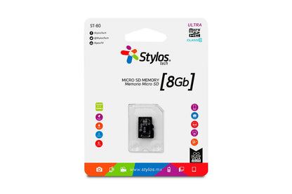 Memoria Micro SD 8GB Stylos  STMSDS1B - Vista 3