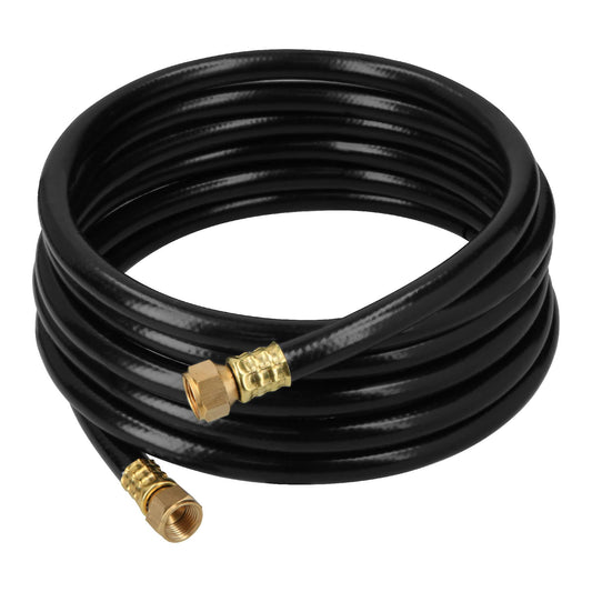 Manguera para gas, PVC negra, 3/8'x4 m, c/conexión, Foset