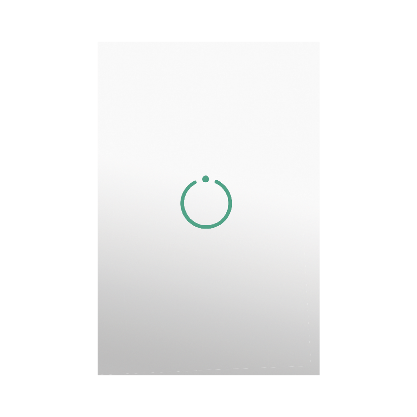 (ZWAVE) Interruptor On/Off panel táctil touch inalámbrico Zwave Plus 1 boton. Compatible con Hubitat HC8, Álula  M2M, otro