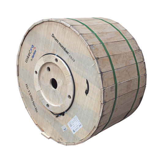 Carrete de 4 Kil�metros de Fibra �ptica A�rea Mini ADSS (ASU) G.652D, Monomodo de 8 Hilos, Exterior, Span 80, Loose Tube