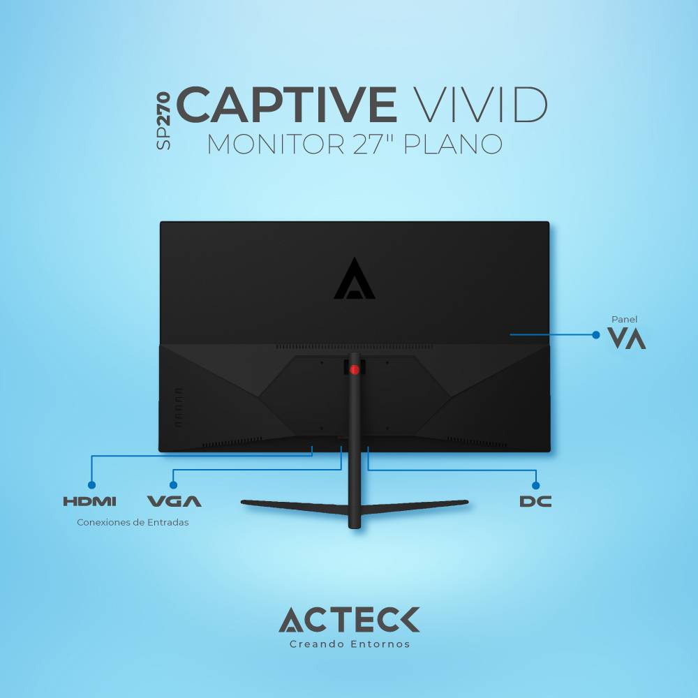 Monitores ACTECK CAPTIVE VIVI II SP270 - Vista 4