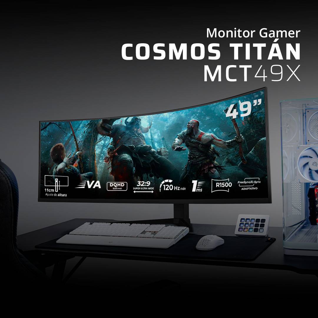 Monitores Gaming Balam Rush COSMOS TITAN MCT49X - Vista 3