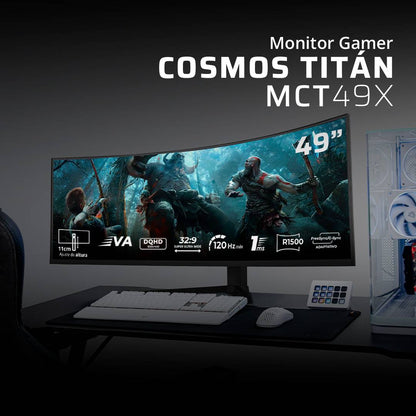 Monitores Gaming Balam Rush COSMOS TITAN MCT49X - Vista 3