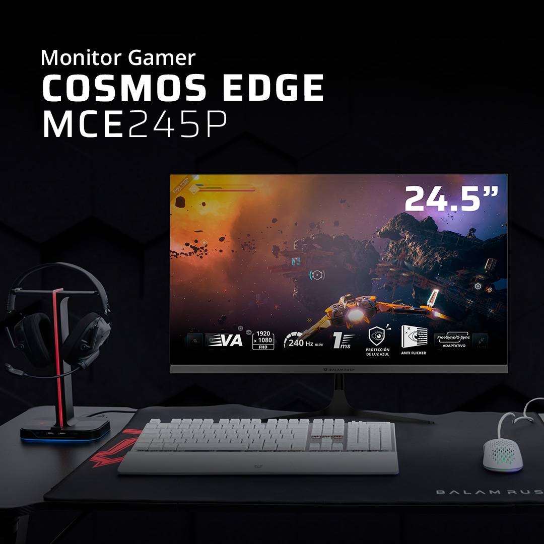 Monitores Gaming Balam Rush COSMOS EDGE MCE245P - Vista 3