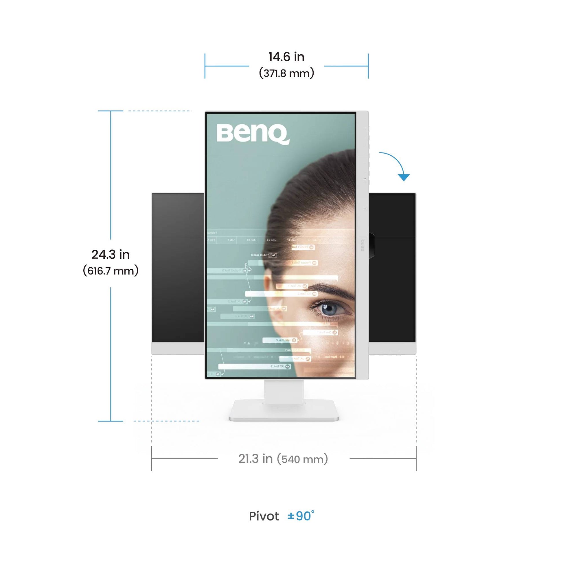 Monitores BENQ GW2486TC - Vista 3