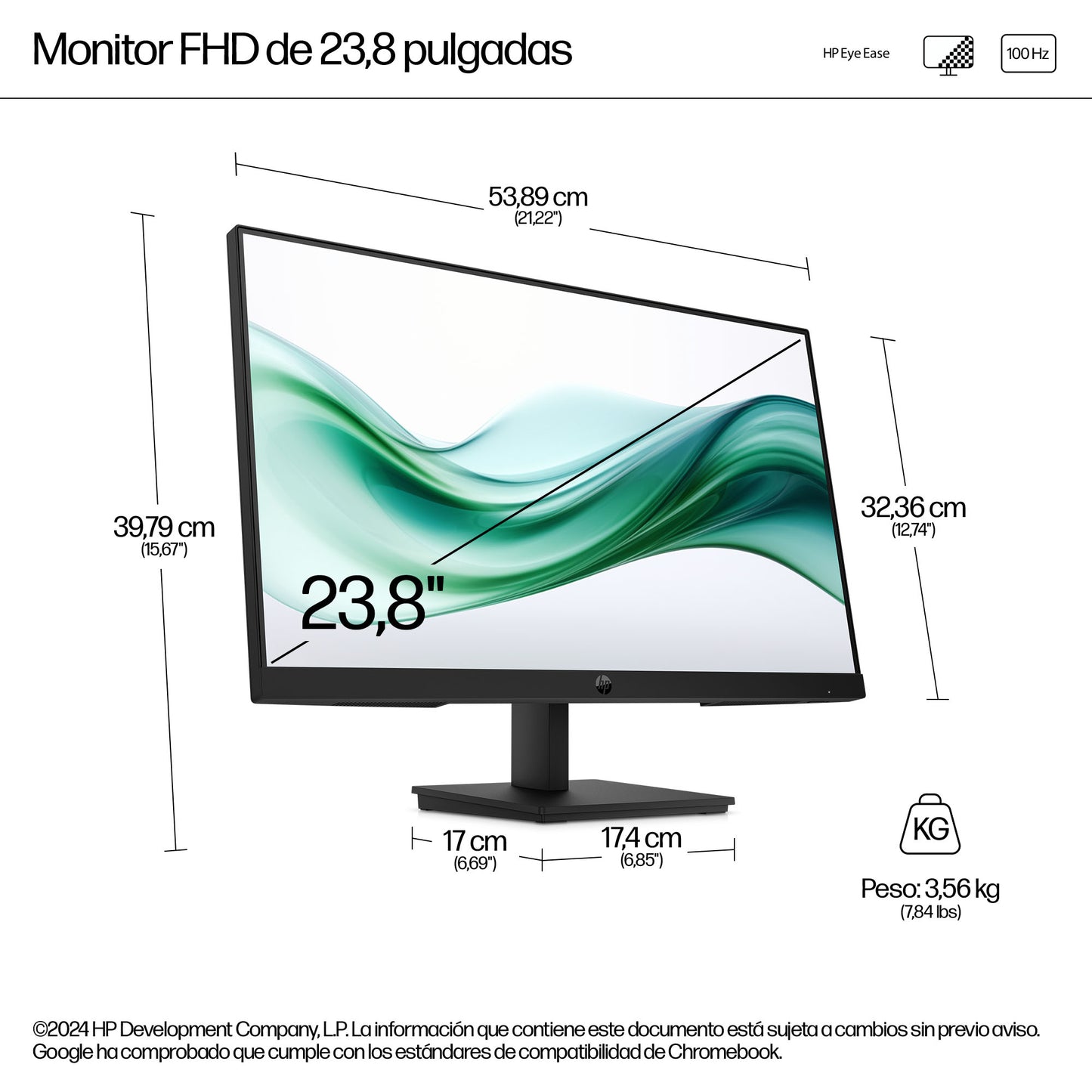 Monitores HP HP Serie 3 PRO 324pv - Vista 4