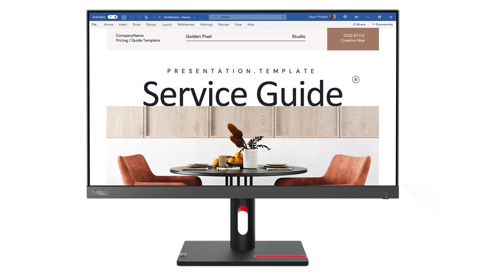 Monitores LENOVO ThinkVision S24i-30 Monitor - Vista 2