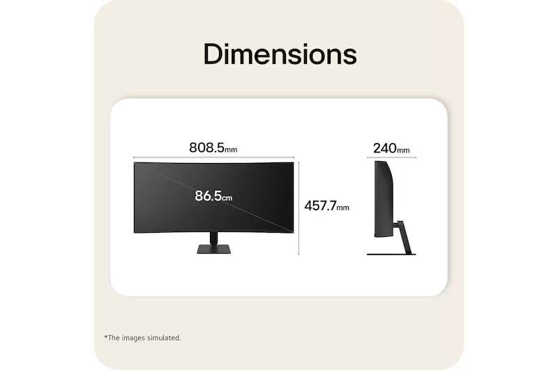 Monitores LG 34U601-B UW - Vista 3
