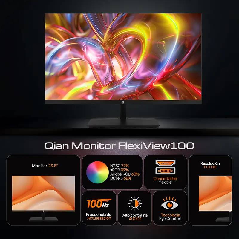 Monitores Qian QMF-VAF24-01 - Vista 2