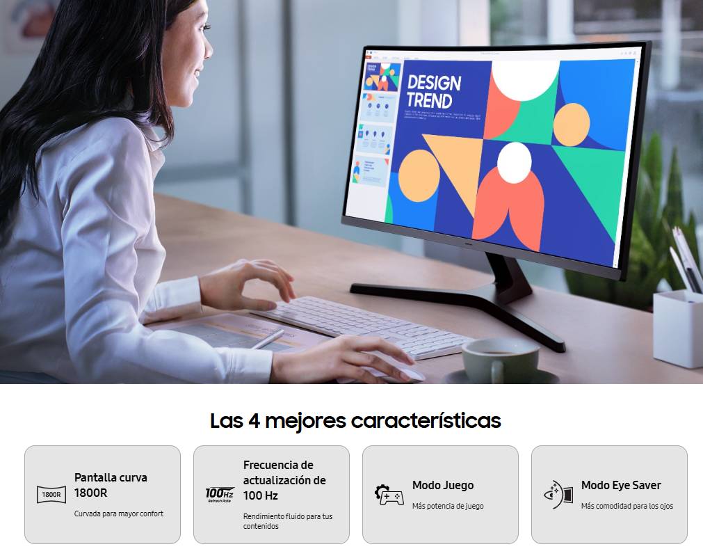 Monitores SAMSUNG LS27D390GALXZX - Vista 5
