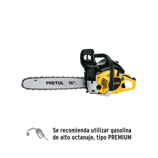 Motosierra 45 cc a gasolina con barra de 16', Pretul