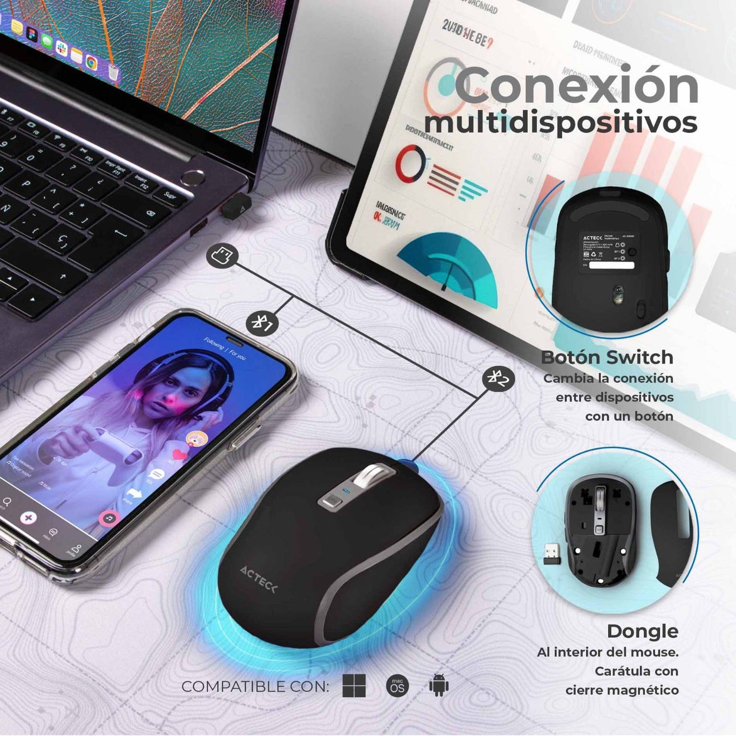 Mouse ACTECK MI580 - Vista 3
