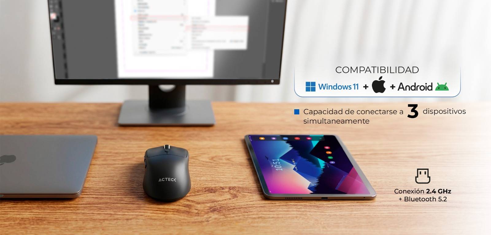 Mouse ACTECK Instinct Click MI484 - Vista 2