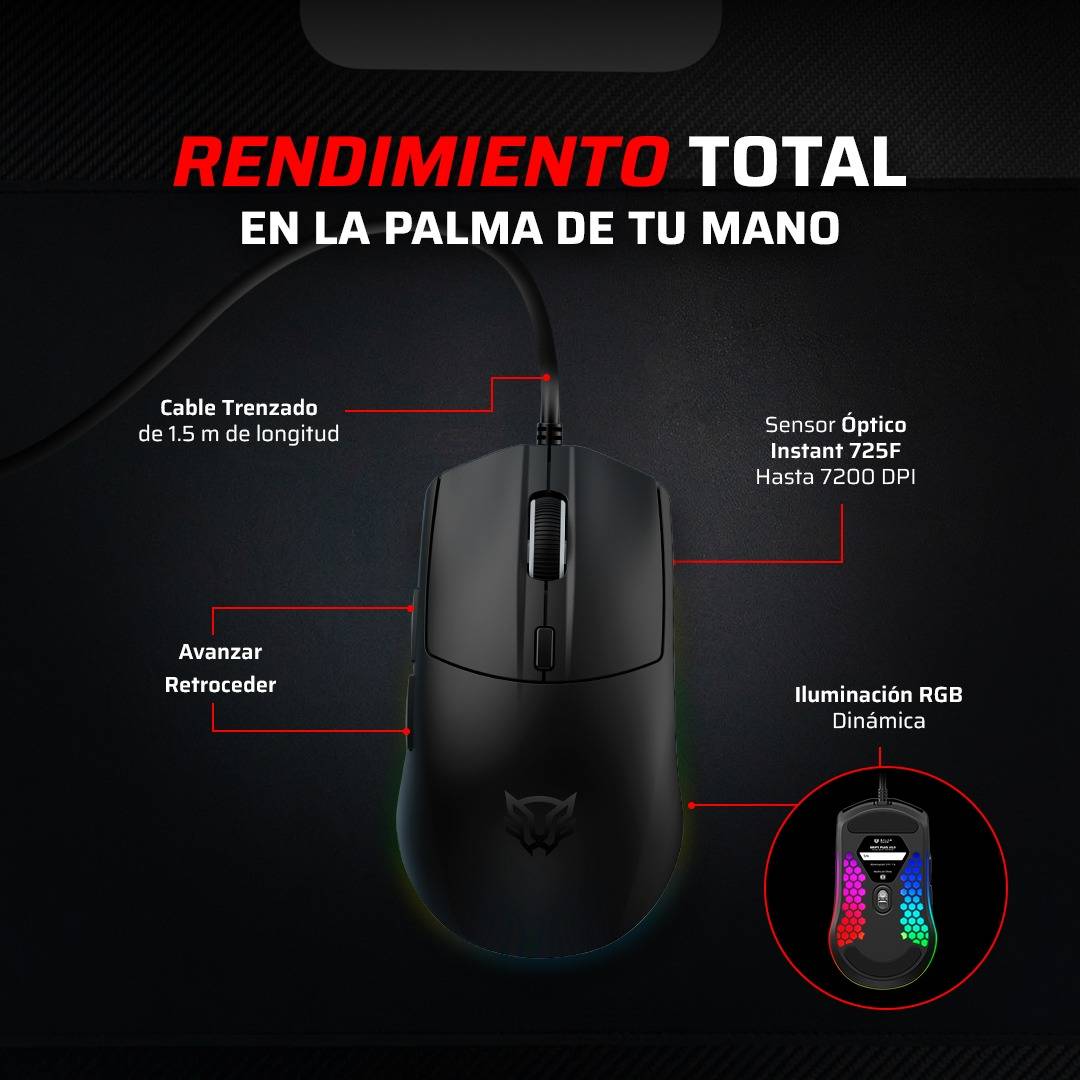 Mouse Gaming Balam Rush DRIFT PLUS MG3 - Vista 3