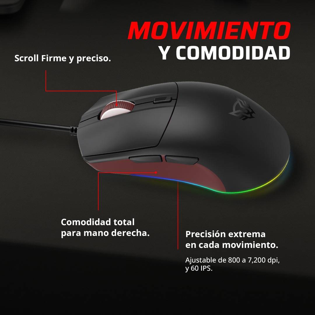 Mouse Gaming Balam Rush DRIFT PLUS MG3 - Vista 4