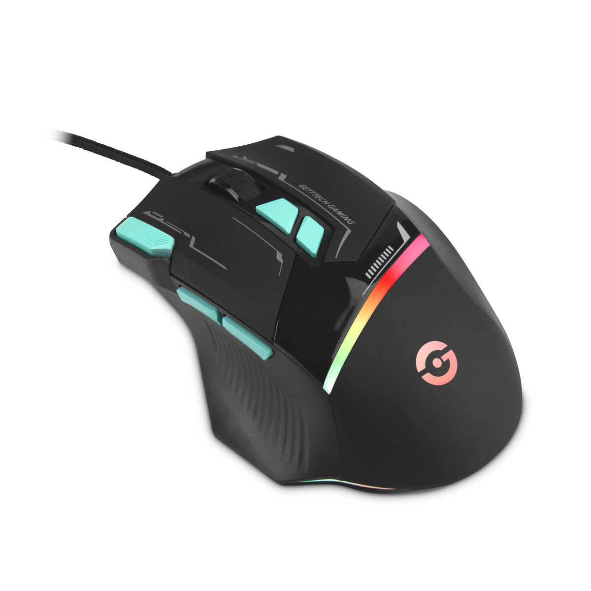 Mouse GETTTECH GPM-RGBWR-G1-BK - Vista 3