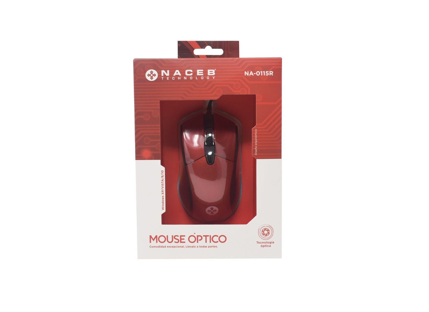 Mouse Naceb Technology NA-0115R - Vista 4